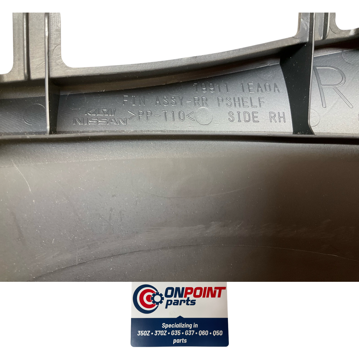 09-20 Nissan 370Z Passenger Rear Rear Parcel Shelf Trim 799111Ea0A Oem H2H
