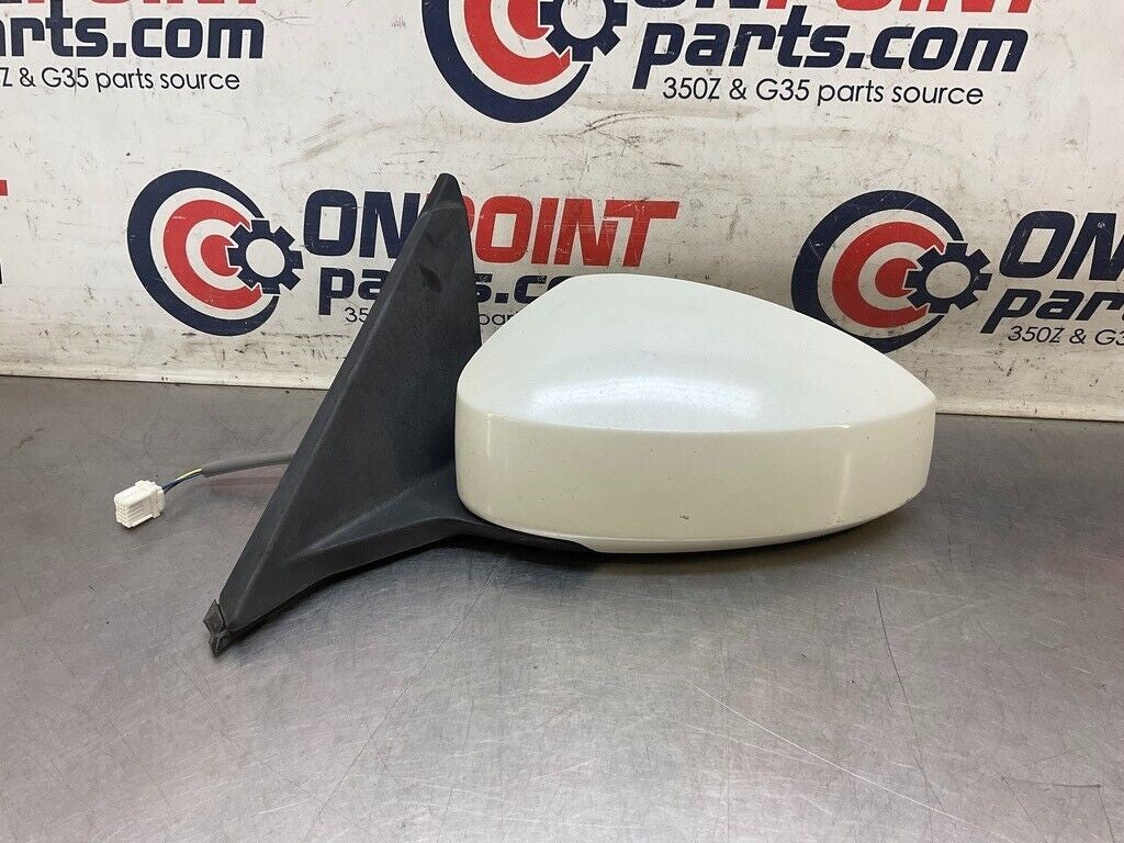 03-09 Nissan 350Z Driver Left Power Side Mirror White/QX1 K6302CD000 OEM 25Bdqfa