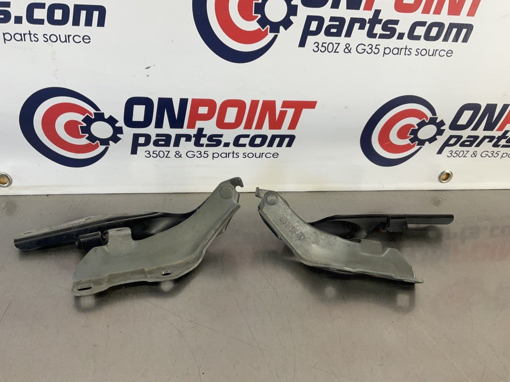03-09 Nissan 350Z Hood Hinges Left LH Right RH 65401CD700 65400CD700 OEM 23BJMDE