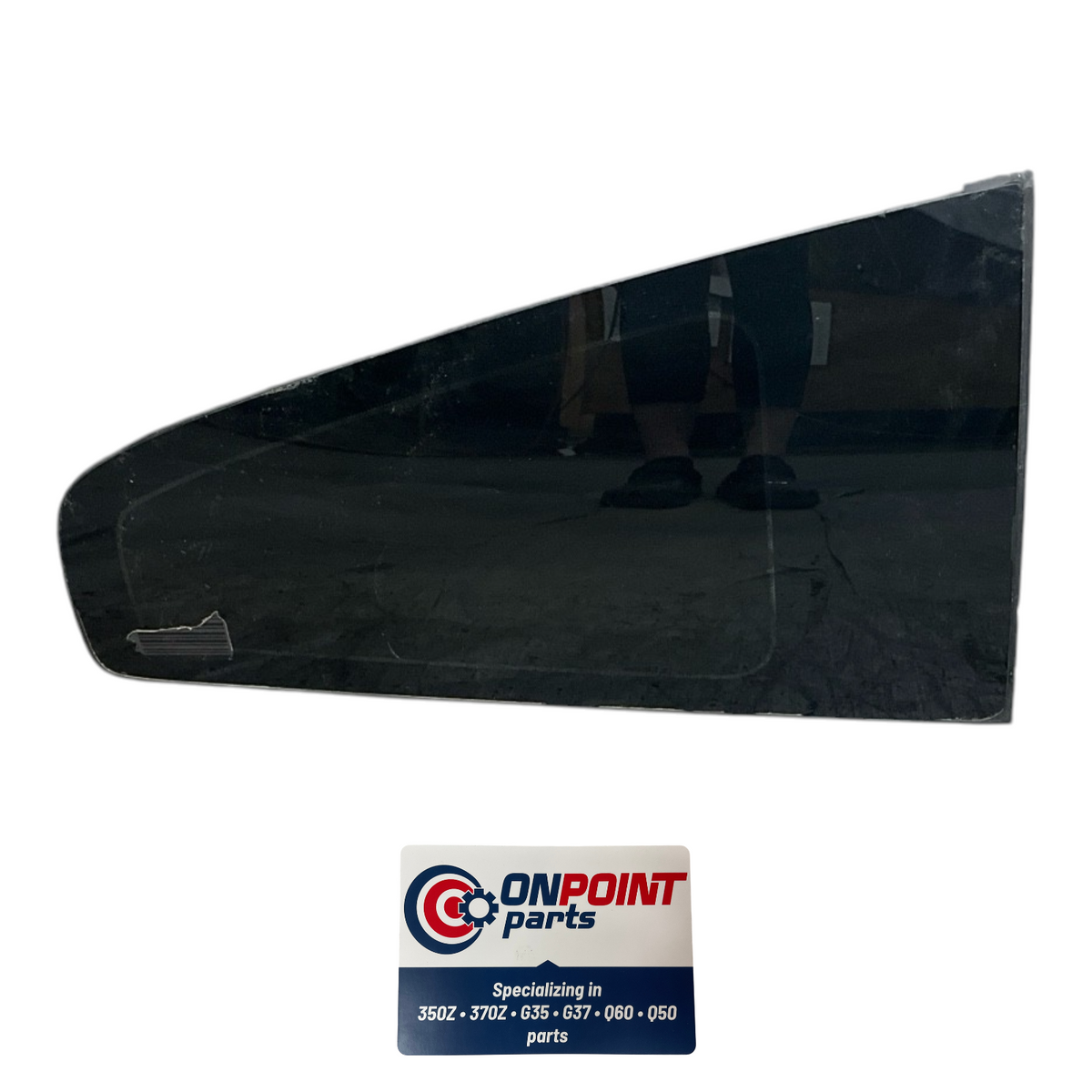 03-07 Infiniti G35 Coupe Passenger Rear Quarter Glass Oem Hjh