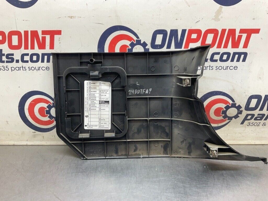 03-09 Nissan 350Z Driver Left Lower Kick Fuse Panel 66901CD000 OEM 24BBTF7