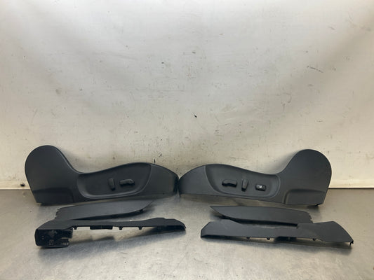 08-15 G37 Q60 Coupe Front Seat Trim with Switches Left Right OEM Htg
