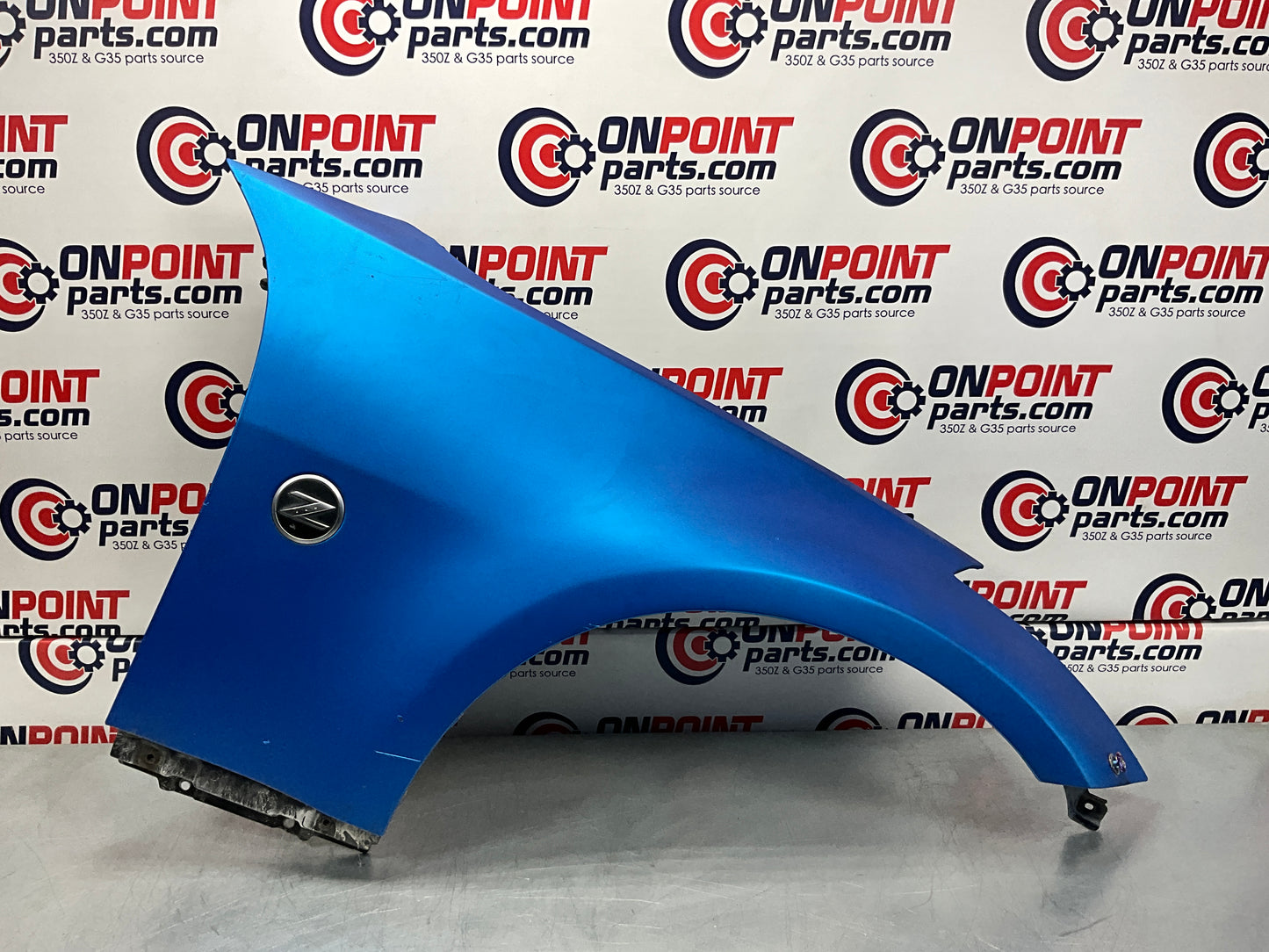 2004 Nissan 350Z Passenger Right Front Fender with Emblem OEM 12BG2D5 - On Point Parts Inc