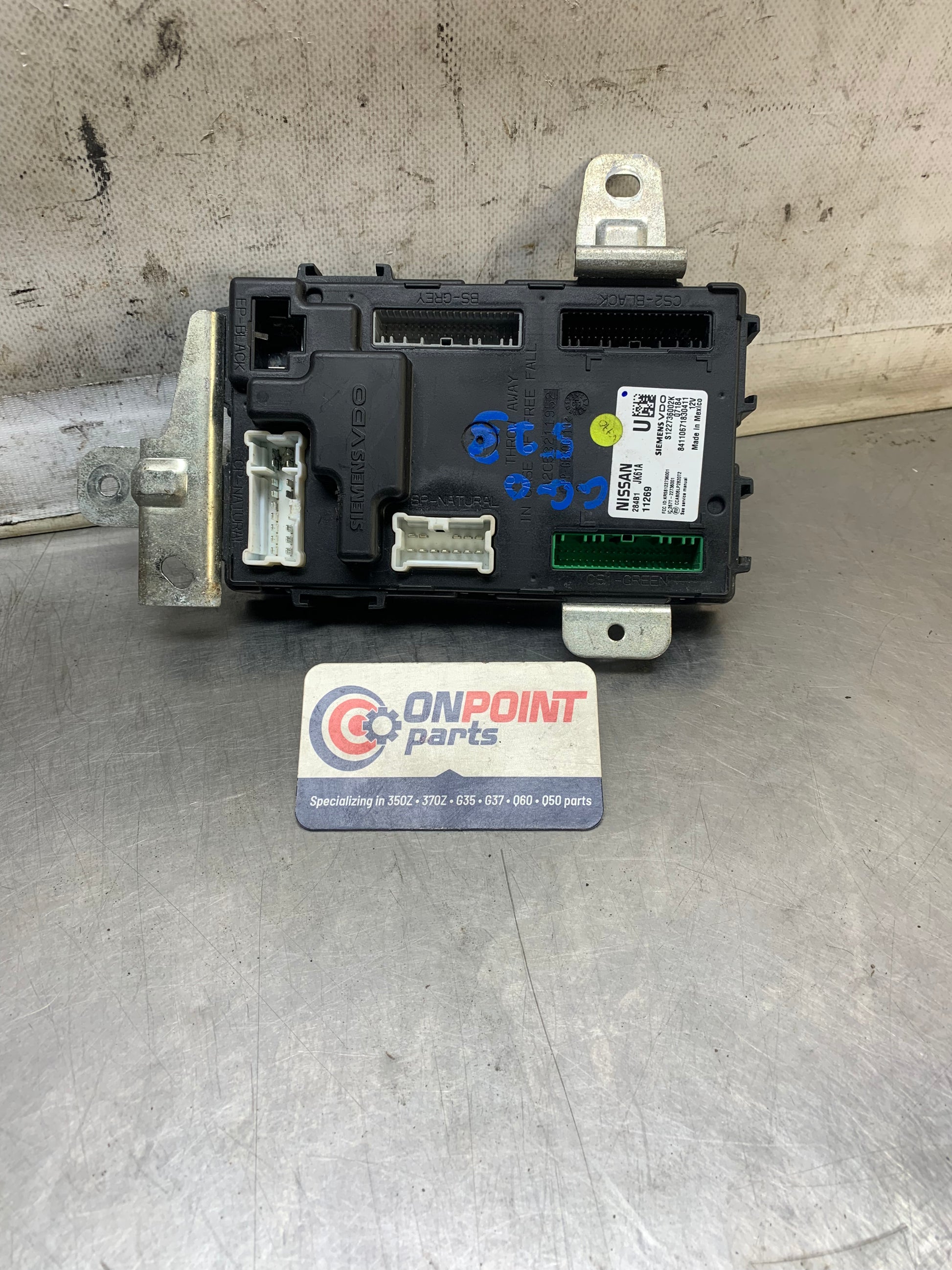 2007 Infiniti G35 Sedan BCM Body Control Module Auto Fuse 284B1JK61A OEM - On Point Parts Inc