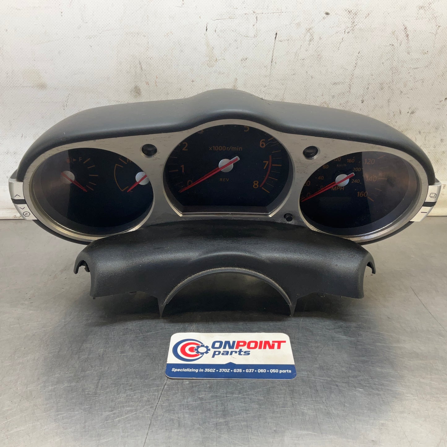 2004 Nissan Z33 350Z Speedometer Instrument Gauge Cluster Manual 69k Oem 24Bbqga - On Point Parts Inc