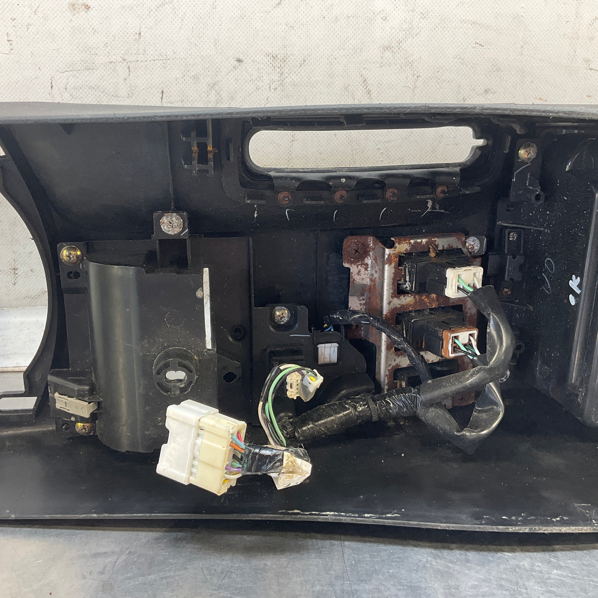 2003 Nissan 350Z Center Console Box with Cubby Heated Seat Switches OEM 14BBGD8 - On Point Parts Inc