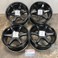 Enkei Tuning T6R Rims Wheels Front 18x8.5 Rear 18x9.5 Gloss Black 5x114.3 - On Point Parts Inc