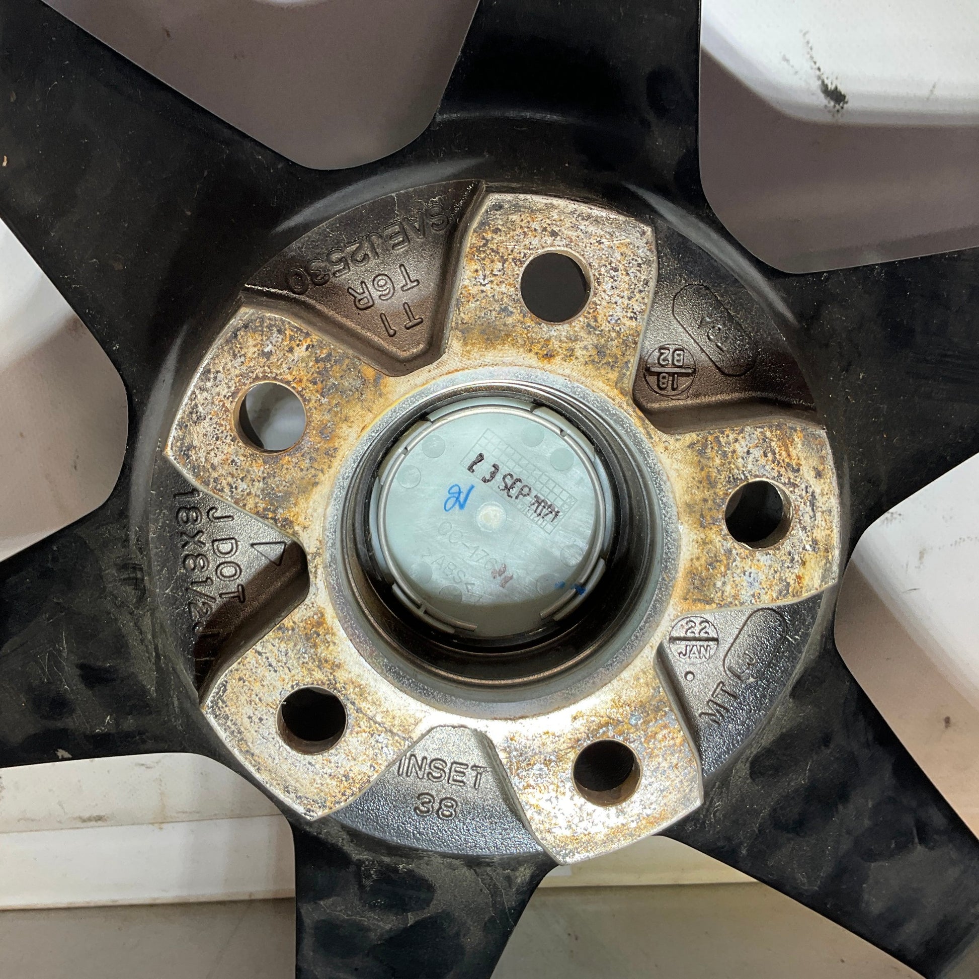 Enkei Tuning T6R Rims Wheels Front 18x8.5 Rear 18x9.5 Gloss Black 5x114.3 - On Point Parts Inc