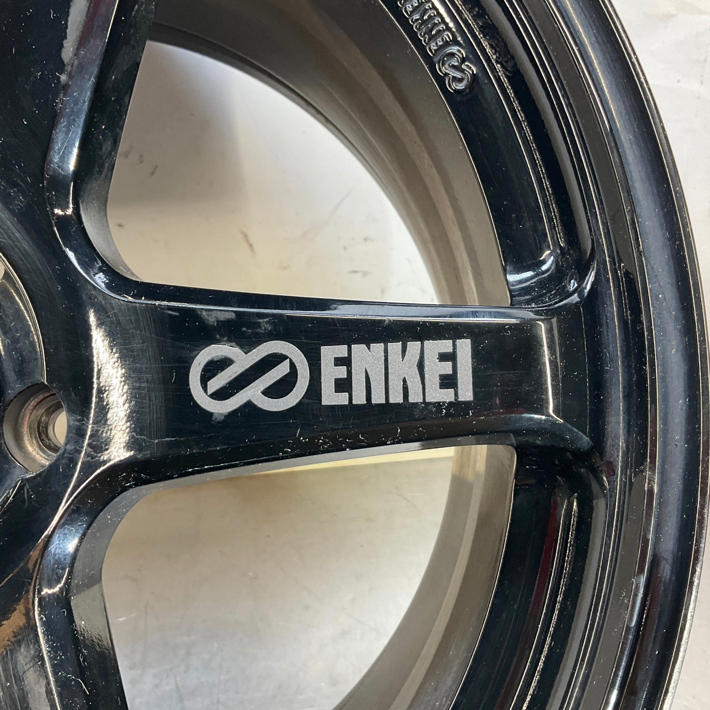 Enkei Tuning T6R Rims Wheels Front 18x8.5 Rear 18x9.5 Gloss Black 5x114.3 - On Point Parts Inc