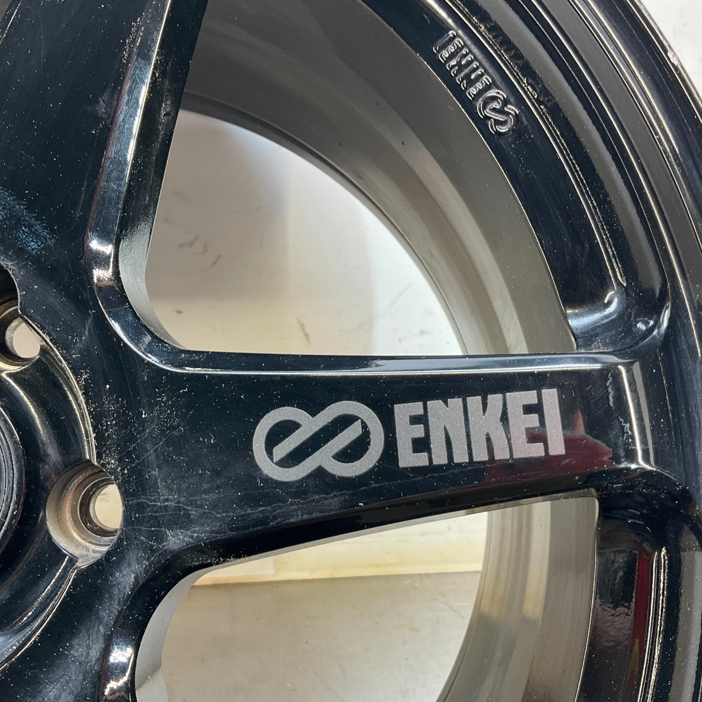 Enkei Tuning T6R Rims Wheels Front 18x8.5 Rear 18x9.5 Gloss Black 5x114.3 - On Point Parts Inc