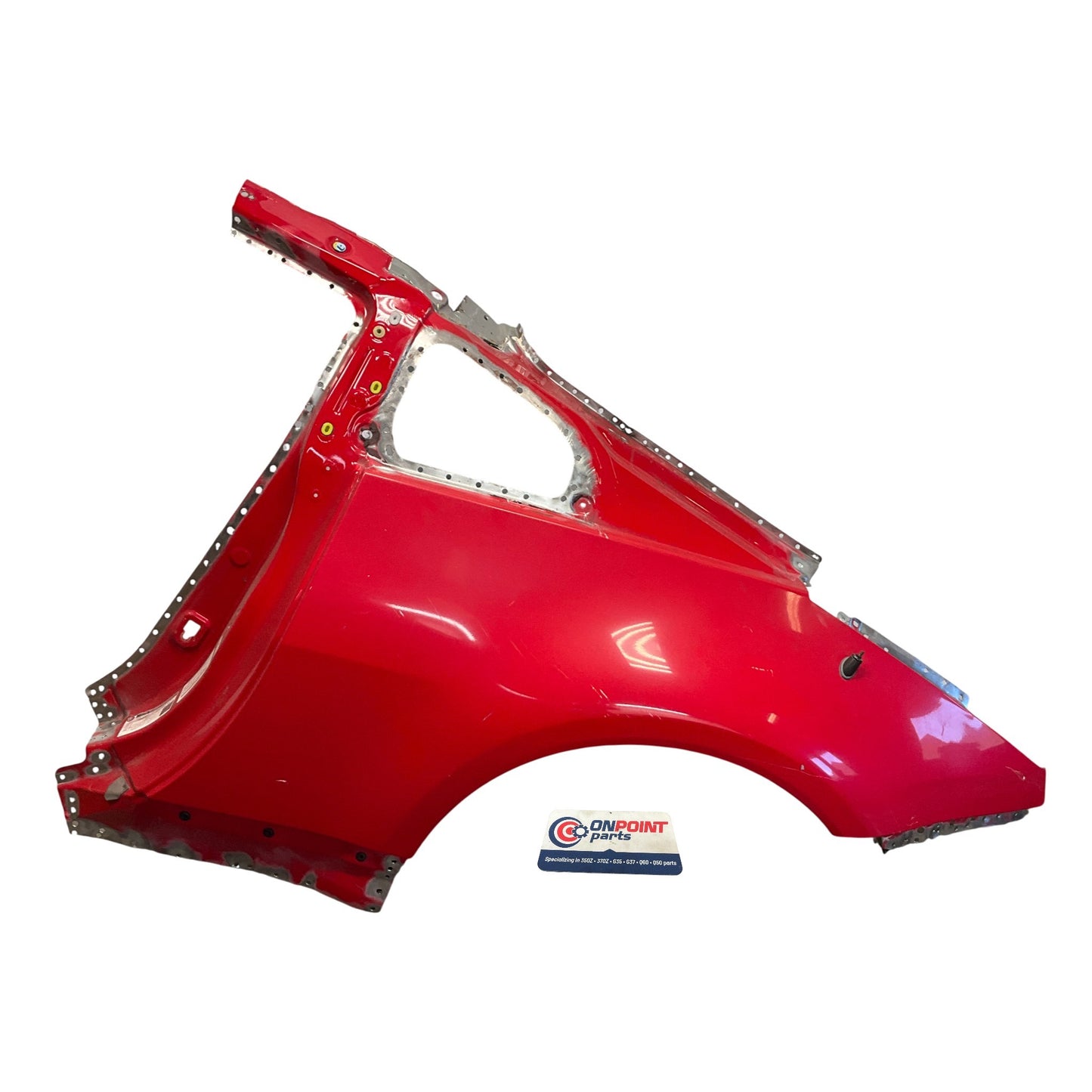 03-09 Nissan 350Z Coupe OEM Rear Driver LH Quarter Fender Panel Red A41 21BLJF5 - On Point Parts Inc