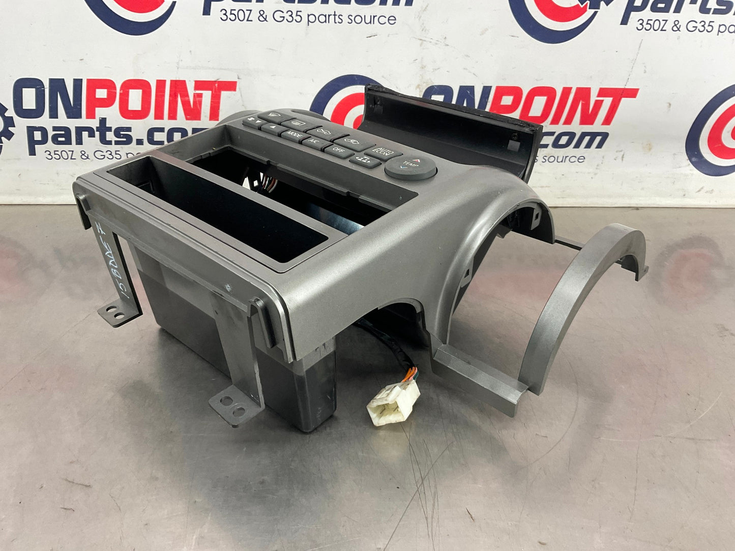 2003 Infiniti G35 Sedan Center Dash Radio Bezel Trim AC Controls OEM 15BDDE7 - On Point Parts Inc