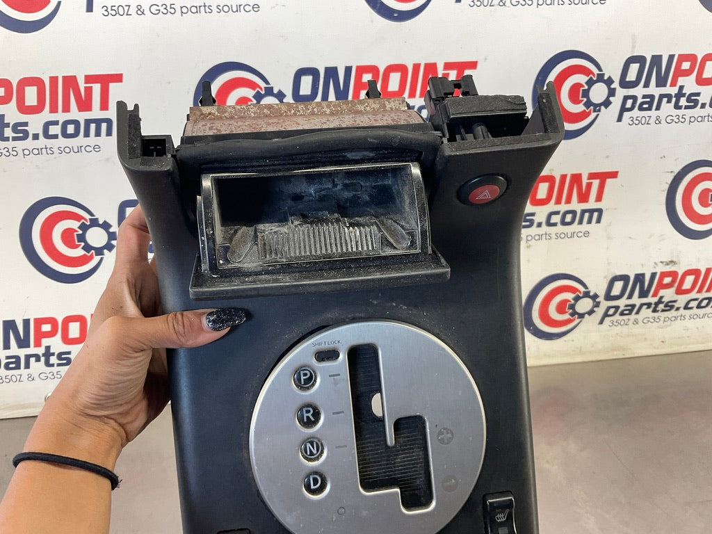 2003 Infiniti G35 Automatic Gear Shifter Bezel Trim Cup Holders OEM 22BDRDE7 - On Point Parts Inc