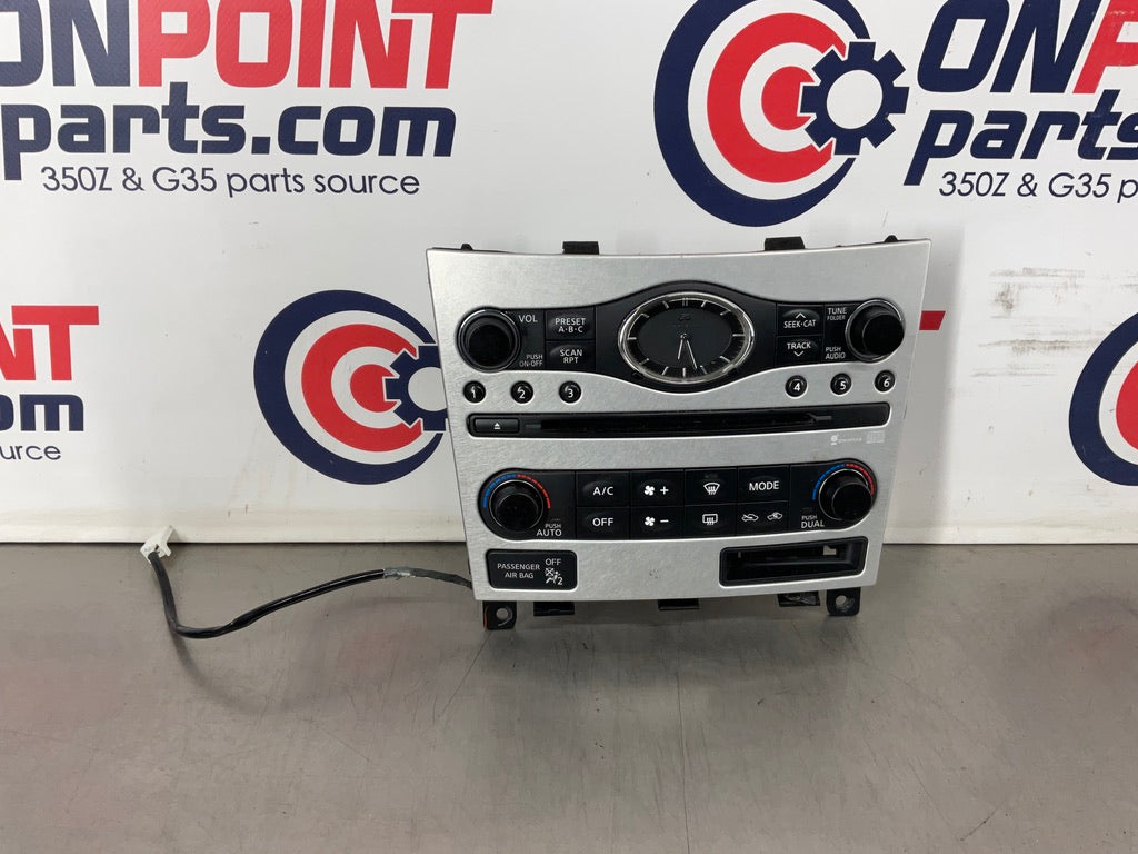 2008 Infiniti G37 Center Dash Clock AC Radio CD Controls 68260 OEM 21BAXDC - On Point Parts Inc