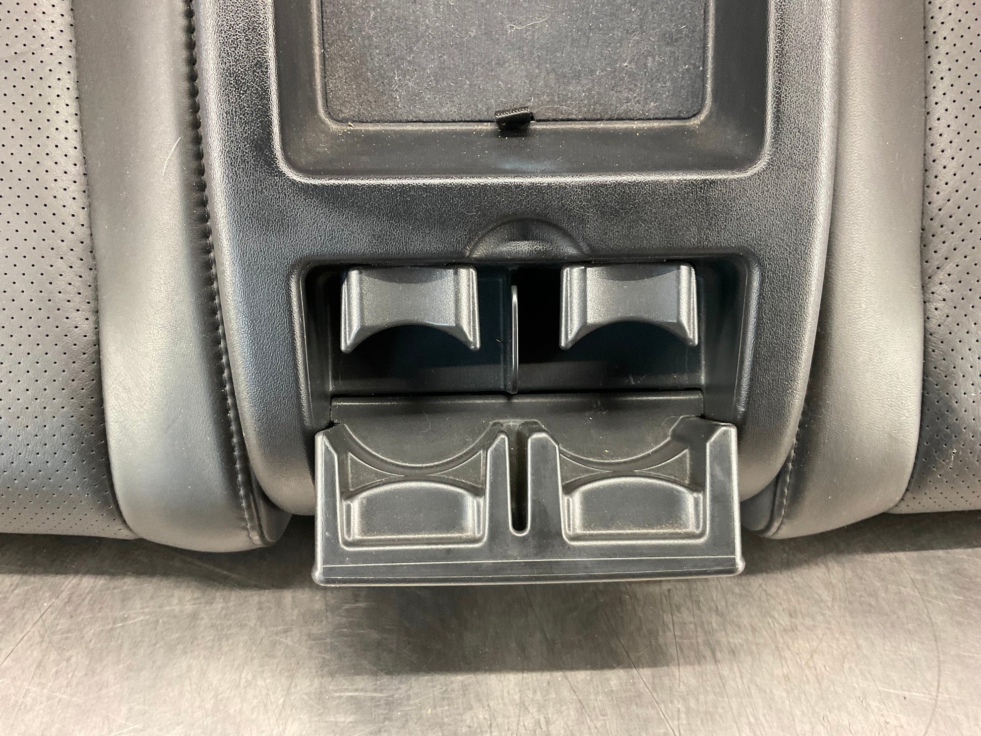 2003 Infiniti G35 Rear Lower Leather Seat Cushion with Cup Holders OEM 13BEWE9 - On Point Parts Inc