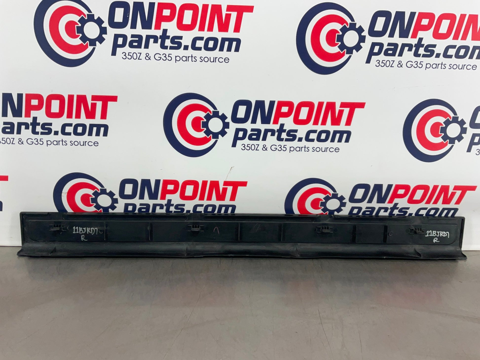 2003 Infiniti G35 Passenger Right Door Threshold Kick Plate Trim OEM 11BJRD7 - On Point Parts Inc