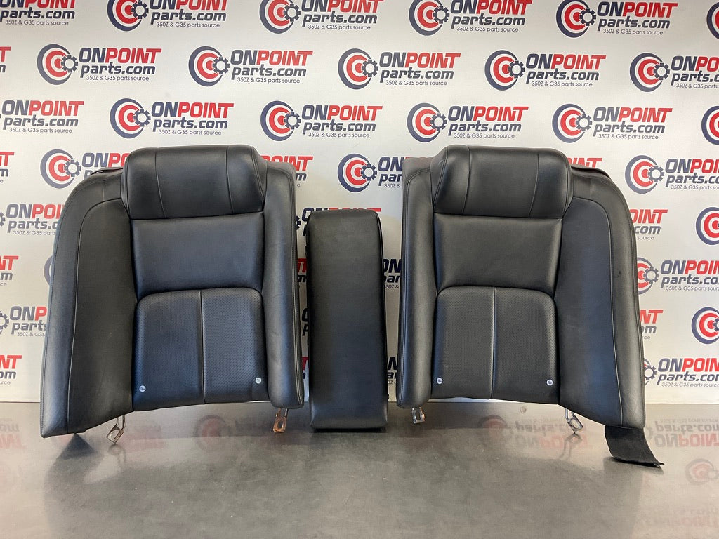2003 Infiniti G35 Rear Upper Leather Seat Cushions Center Console OEM 15BDDE9 - On Point Parts Inc