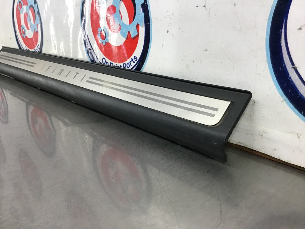 2007 Infiniti G35 Driver Left Door Threshold Kick Plate Trim OEM 14BHMC7 - On Point Parts Inc