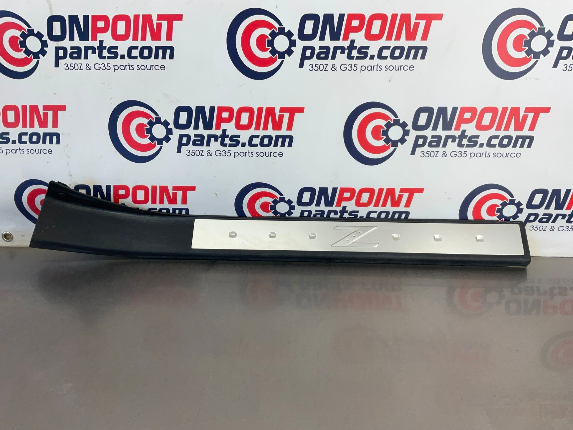 2006 Nissan 350Z Passenger Right Door Threshold Kick Plate Trim OEM 23BC9E7 - On Point Parts Inc
