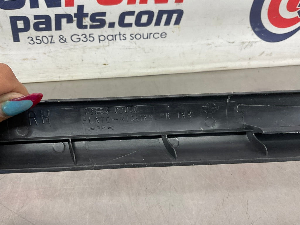 2004 Nissan 350Z Passenger Right Door Threshold Sill Trim 769B4 OEM 14BEQE7 - On Point Parts Inc
