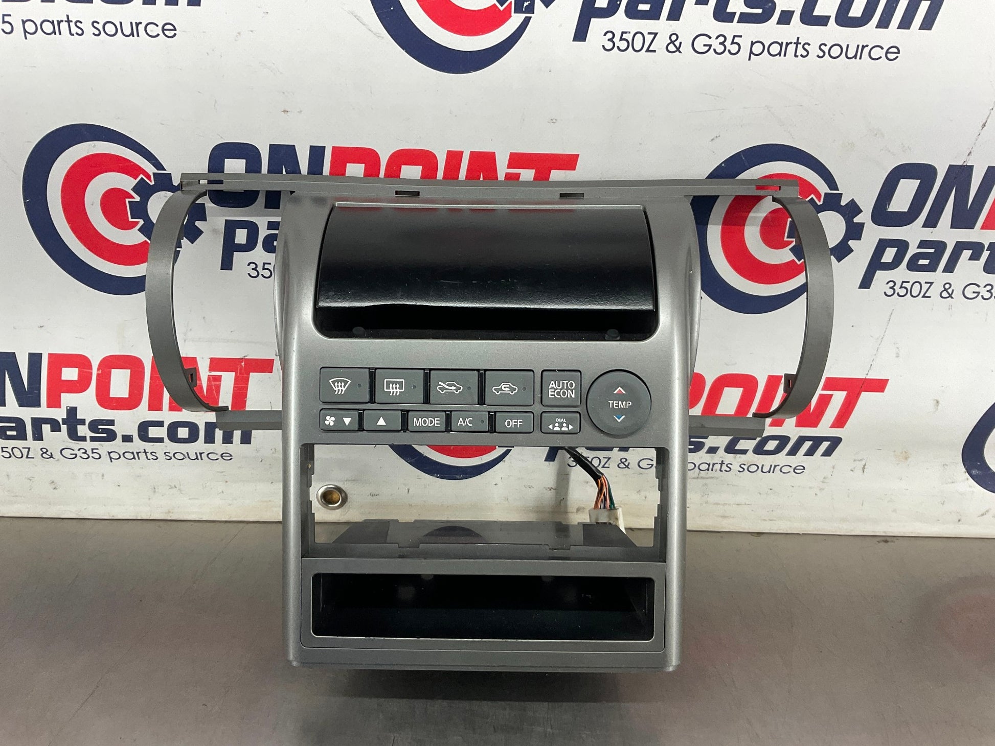 2003 Infiniti G35 Sedan Center Dash Radio Bezel Trim AC Controls OEM 15BDDE7 - On Point Parts Inc