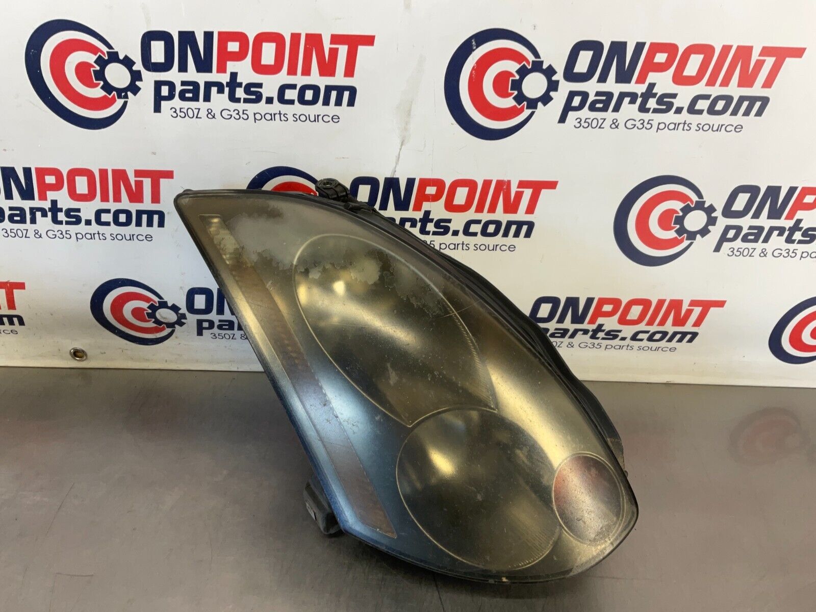 2005 Infiniti G35 Coupe Driver Passenger Smoked Headlights 11BFME2 - On Point Parts Inc