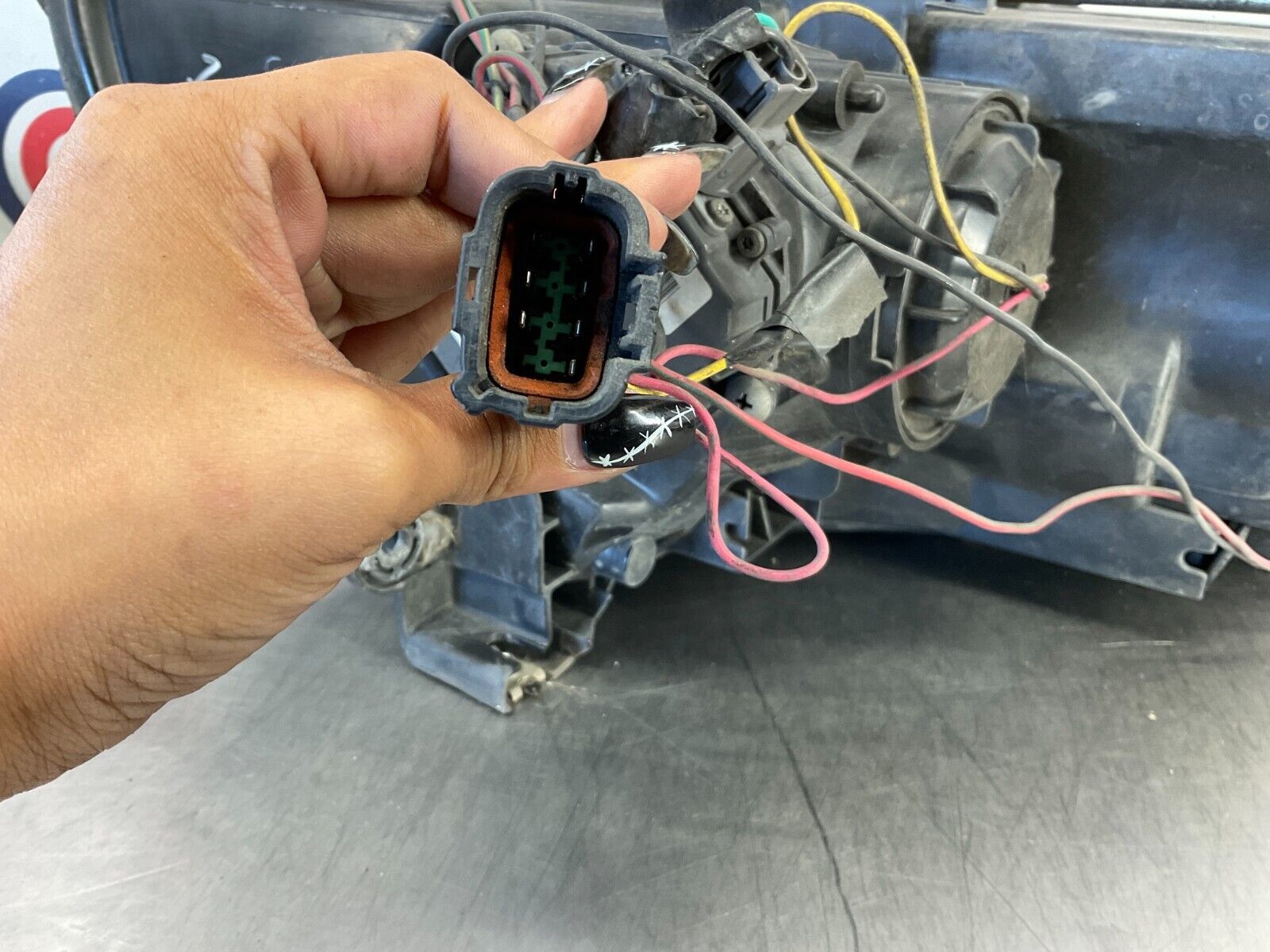 2005 Infiniti G35 Coupe Driver Passenger Smoked Headlights 11BFME2 - On Point Parts Inc