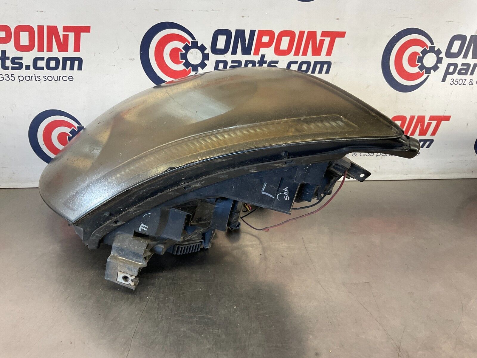 2005 Infiniti G35 Coupe Driver Passenger Smoked Headlights 11BFME2 - On Point Parts Inc