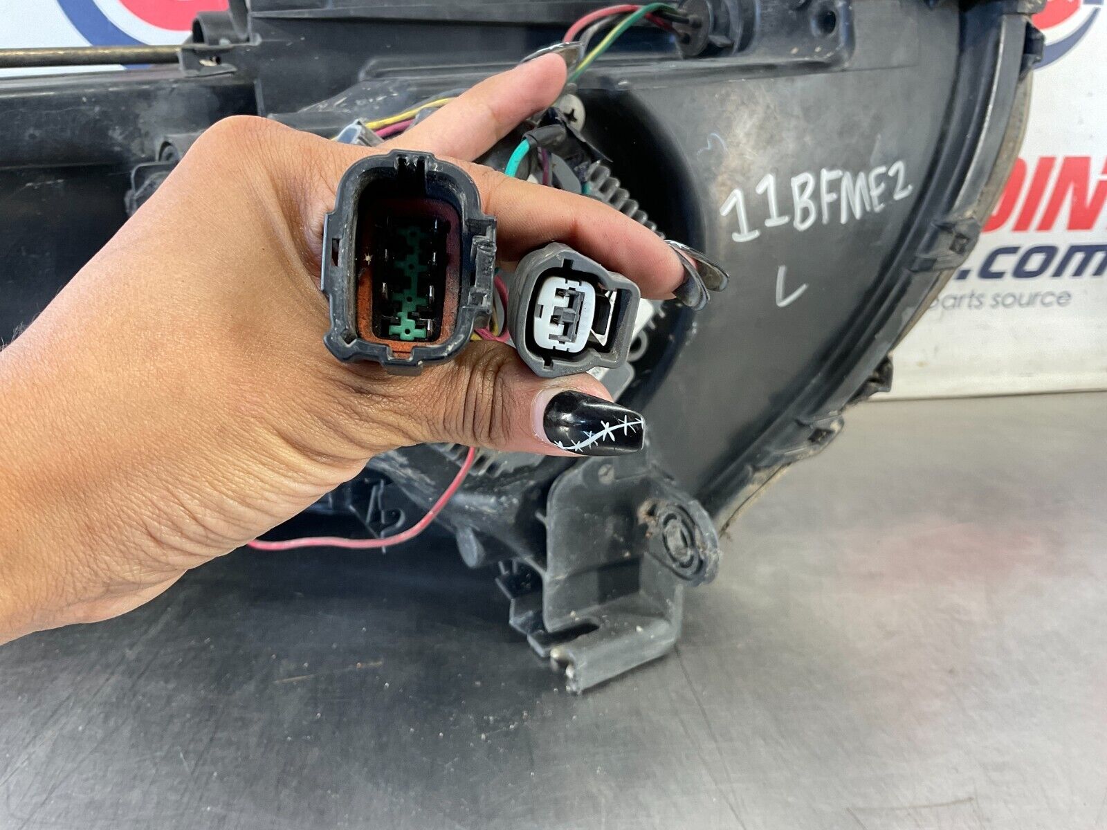 2005 Infiniti G35 Coupe Driver Passenger Smoked Headlights 11BFME2 - On Point Parts Inc