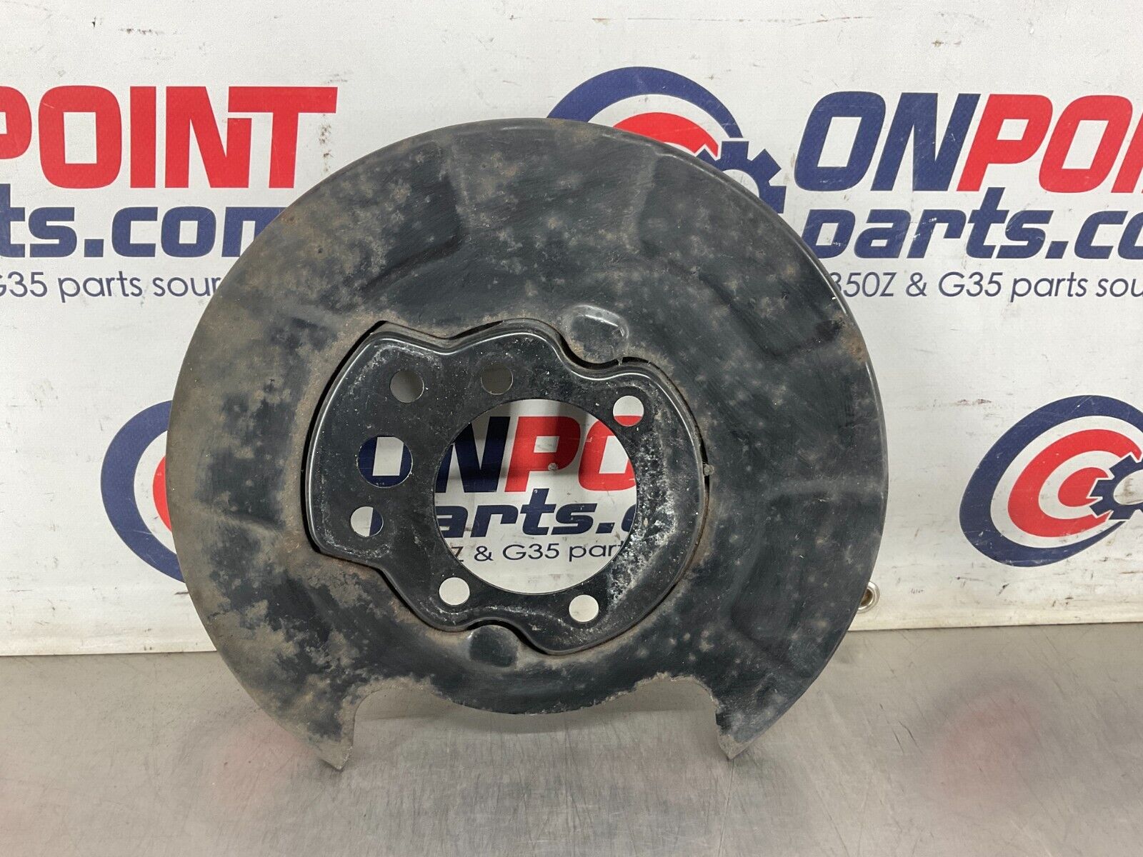 2004 Nissan 350Z Driver Left Rear Brake Dust Cover Baffle Plate OEM 25BF9EG - On Point Parts Inc