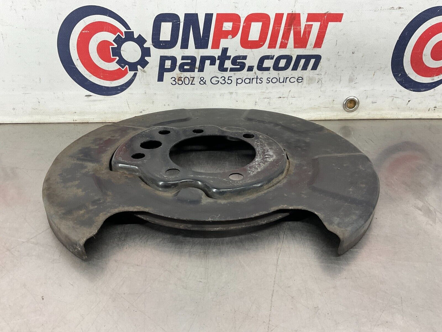 2004 Nissan 350Z Driver Left Rear Brake Dust Cover Baffle Plate OEM 25BF9EG - On Point Parts Inc