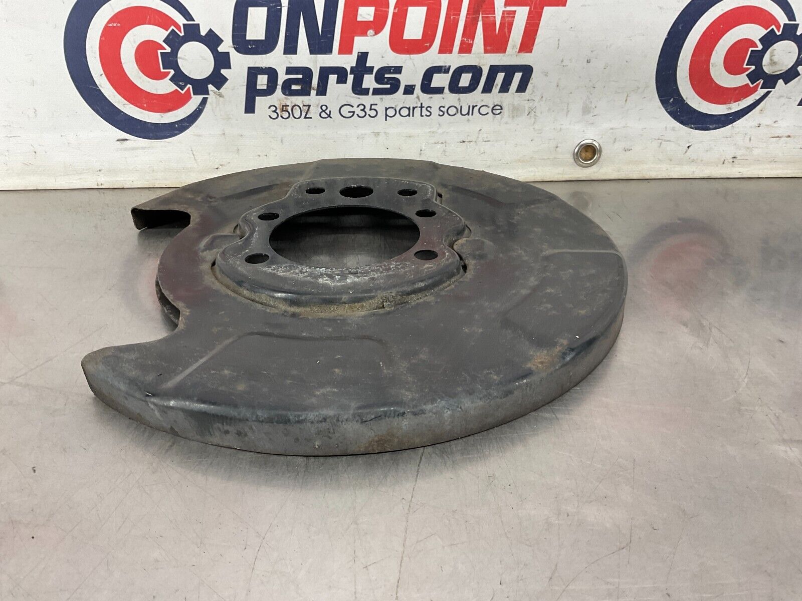 2004 Nissan 350Z Driver Left Rear Brake Dust Cover Baffle Plate OEM 25BF9EG - On Point Parts Inc