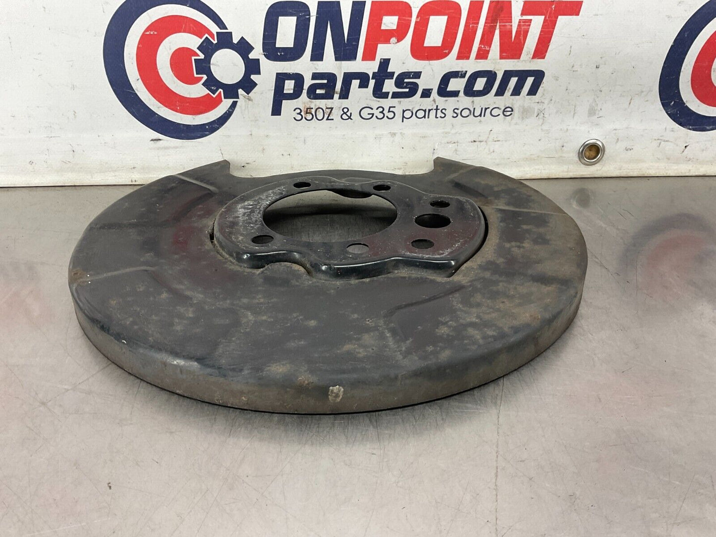 2004 Nissan 350Z Driver Left Rear Brake Dust Cover Baffle Plate OEM 25BF9EG - On Point Parts Inc