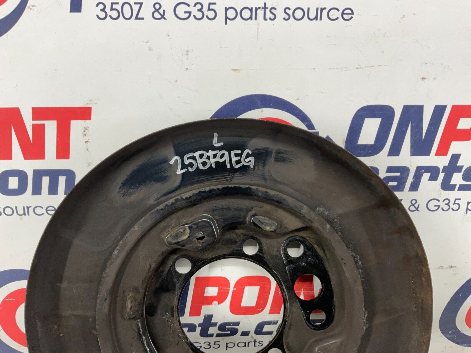 2004 Nissan 350Z Driver Left Rear Brake Dust Cover Baffle Plate OEM 25BF9EG - On Point Parts Inc