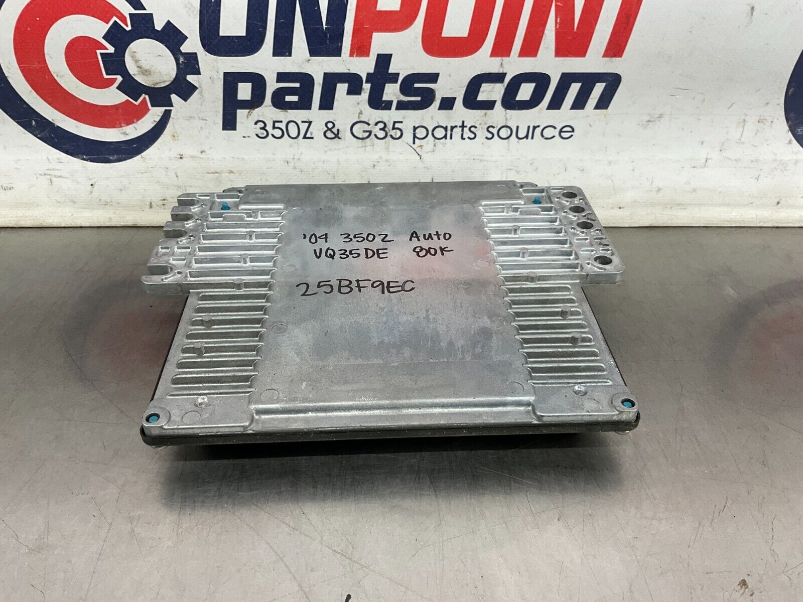 2004 Nissan 350Z ECU ECM Engine Control Module Automatic VQ35DE OEM 25BF9EC - On Point Parts Inc
