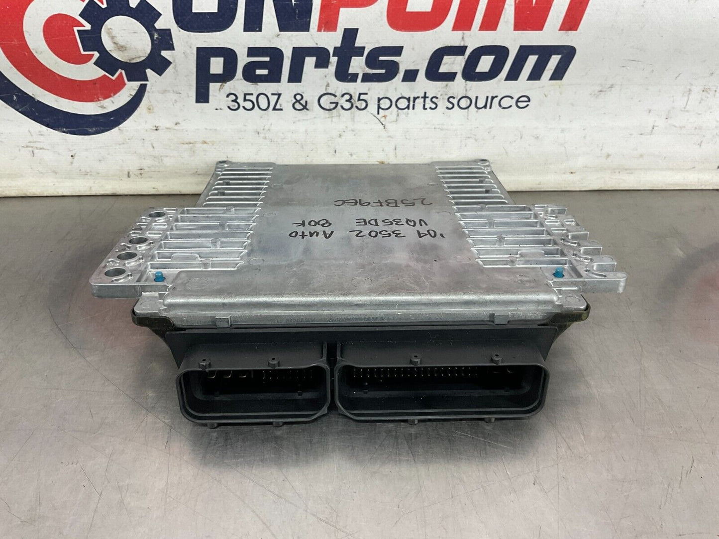 2004 Nissan 350Z ECU ECM Engine Control Module Automatic VQ35DE OEM 25BF9EC - On Point Parts Inc