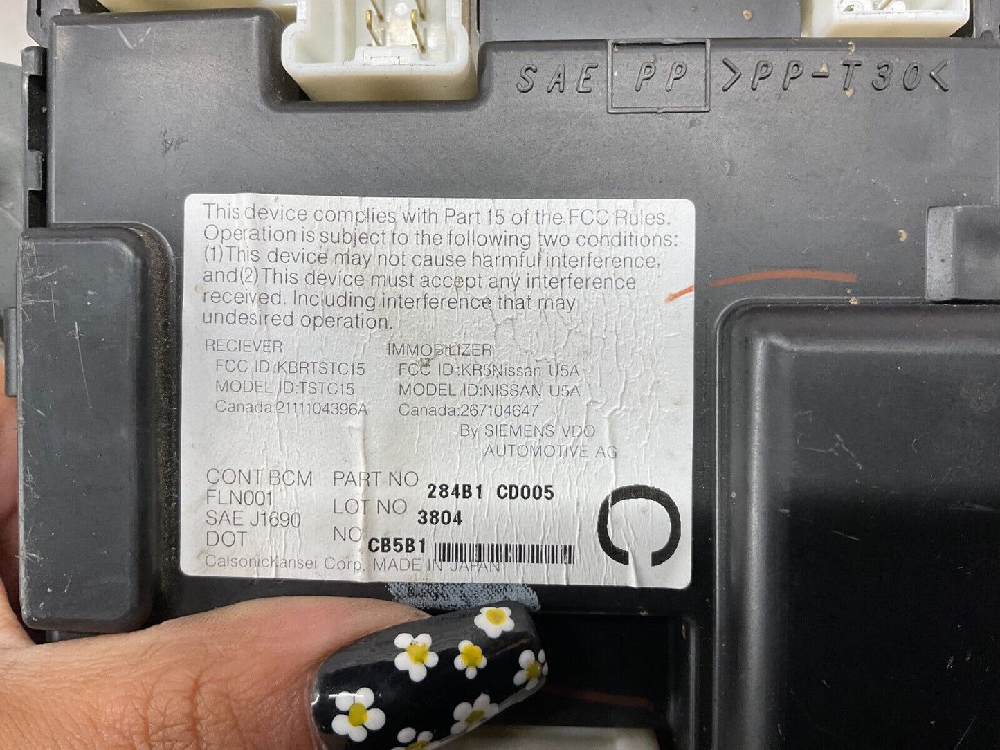 2004 Nissan 350Z BCM Body Control Module Automatic 284B1-CD005 OEM 25BF9EC - On Point Parts Inc