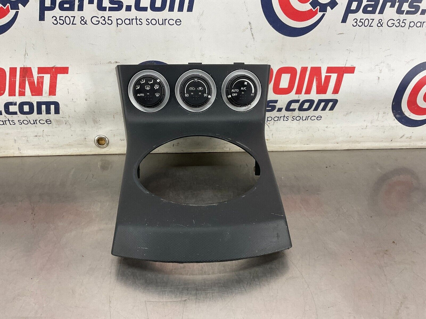 2004 Nissan 350Z Automatic Gear Shifter Bezel with AC Controls 96941 OEM 25BF9EC - On Point Parts Inc