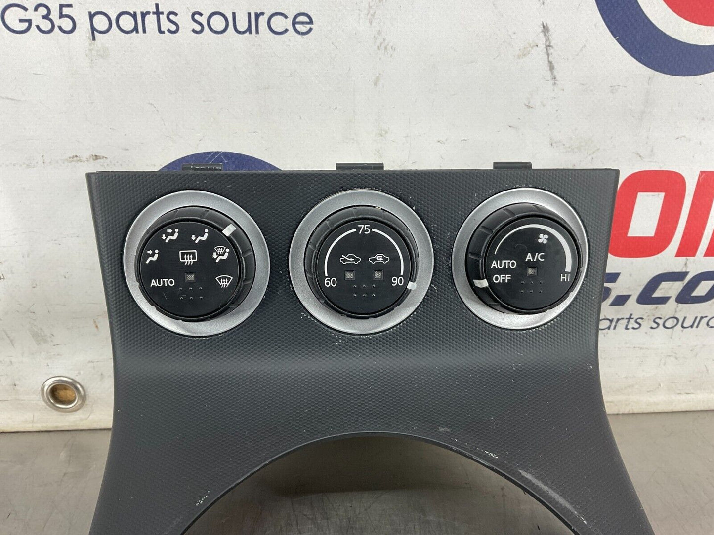 2004 Nissan 350Z Automatic Gear Shifter Bezel with AC Controls 96941 OEM 25BF9EC - On Point Parts Inc