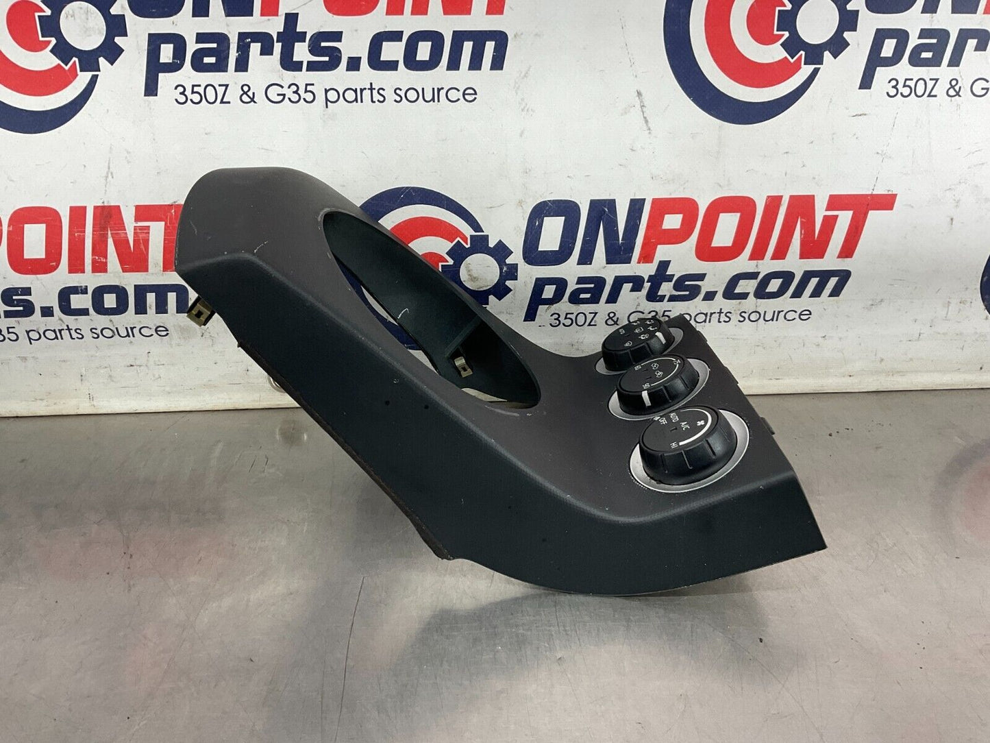 2004 Nissan 350Z Automatic Gear Shifter Bezel with AC Controls 96941 OEM 25BF9EC - On Point Parts Inc