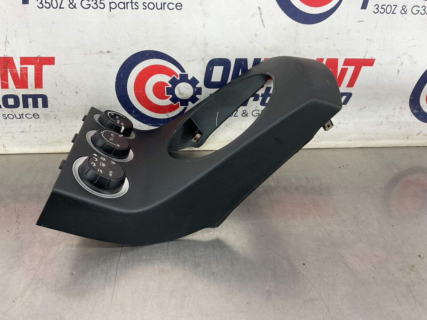 2004 Nissan 350Z Automatic Gear Shifter Bezel with AC Controls 96941 OEM 25BF9EC - On Point Parts Inc