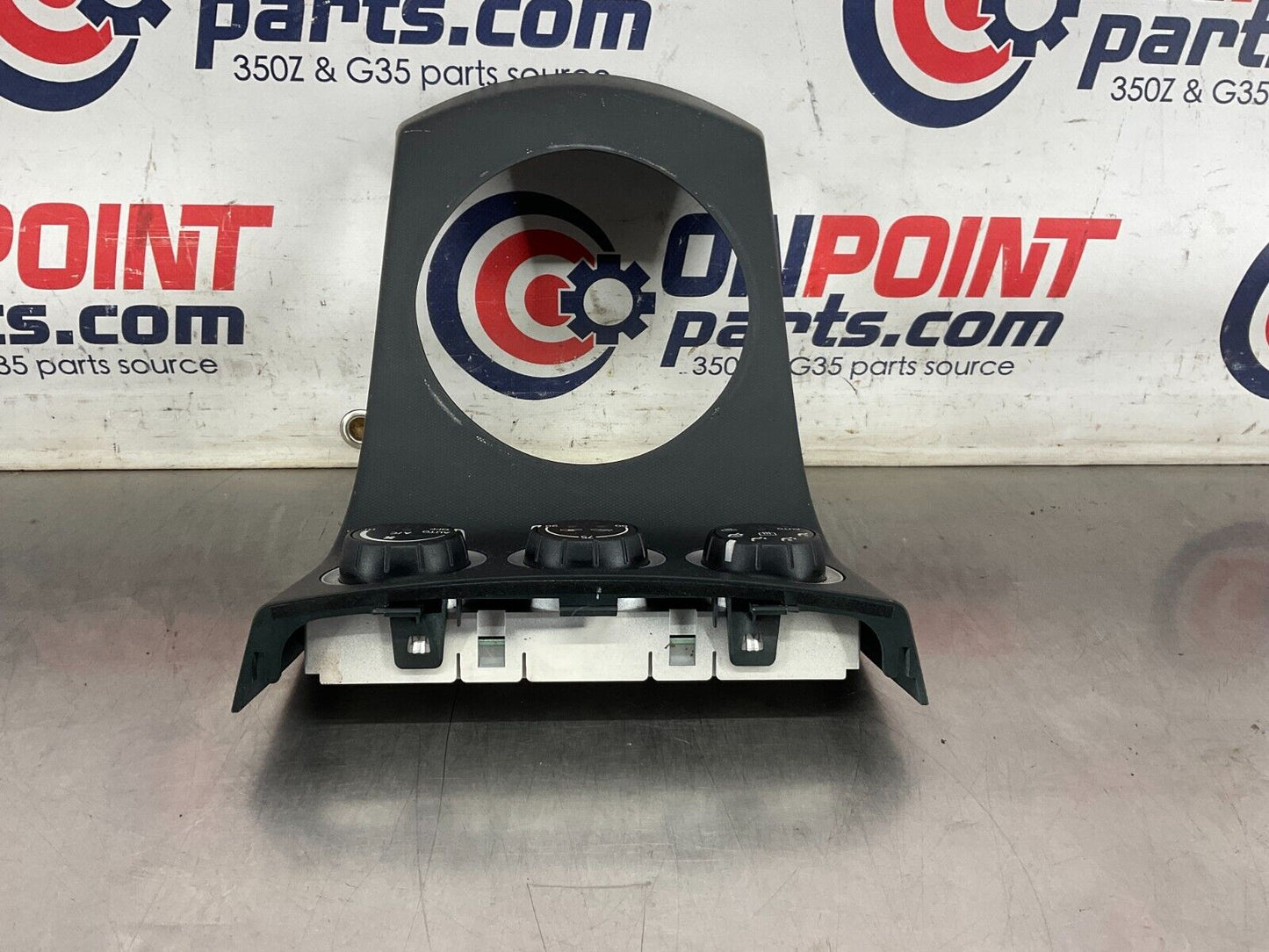 2004 Nissan 350Z Automatic Gear Shifter Bezel with AC Controls 96941 OEM 25BF9EC - On Point Parts Inc