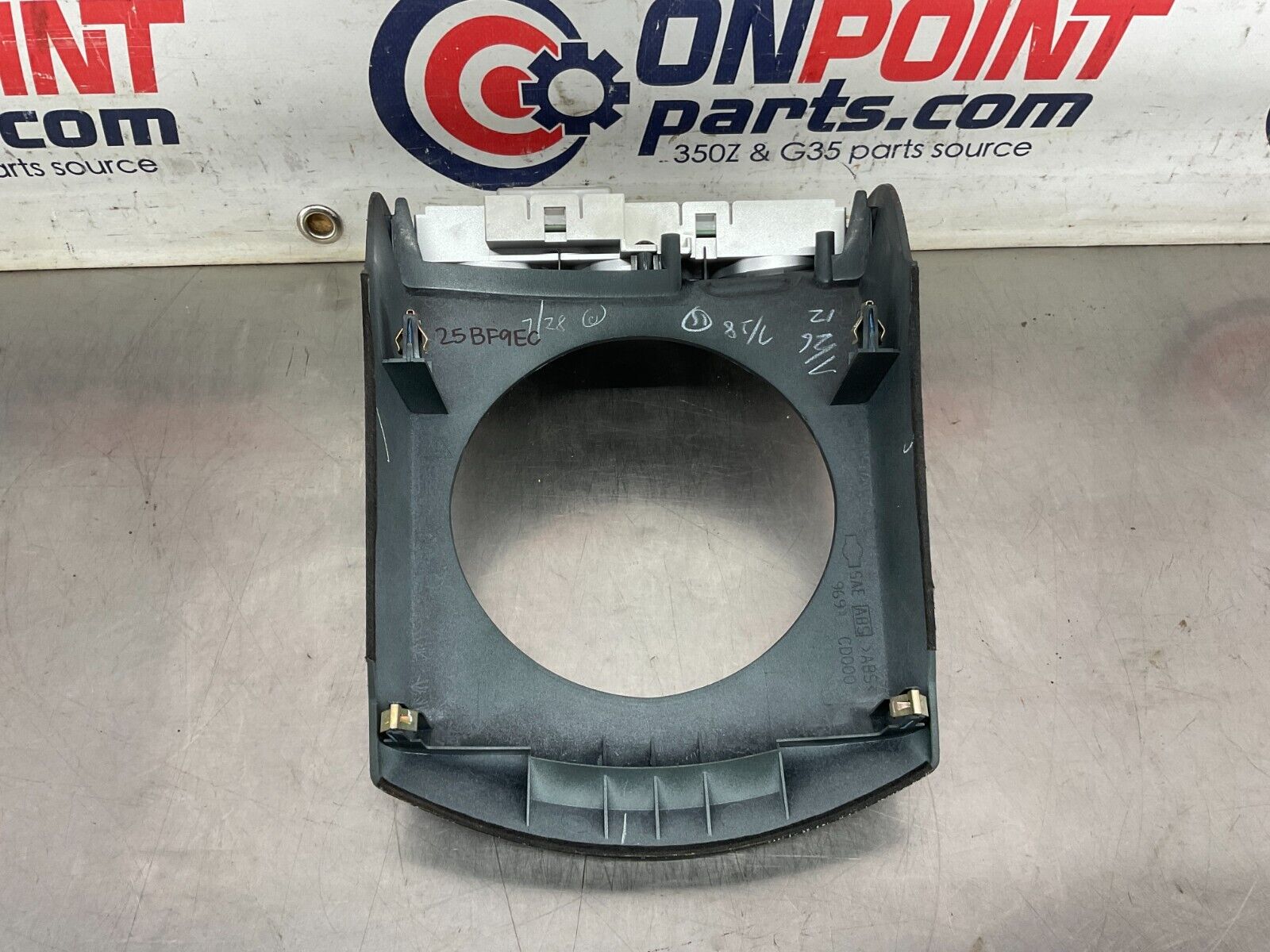 2004 Nissan 350Z Automatic Gear Shifter Bezel with AC Controls 96941 OEM 25BF9EC - On Point Parts Inc