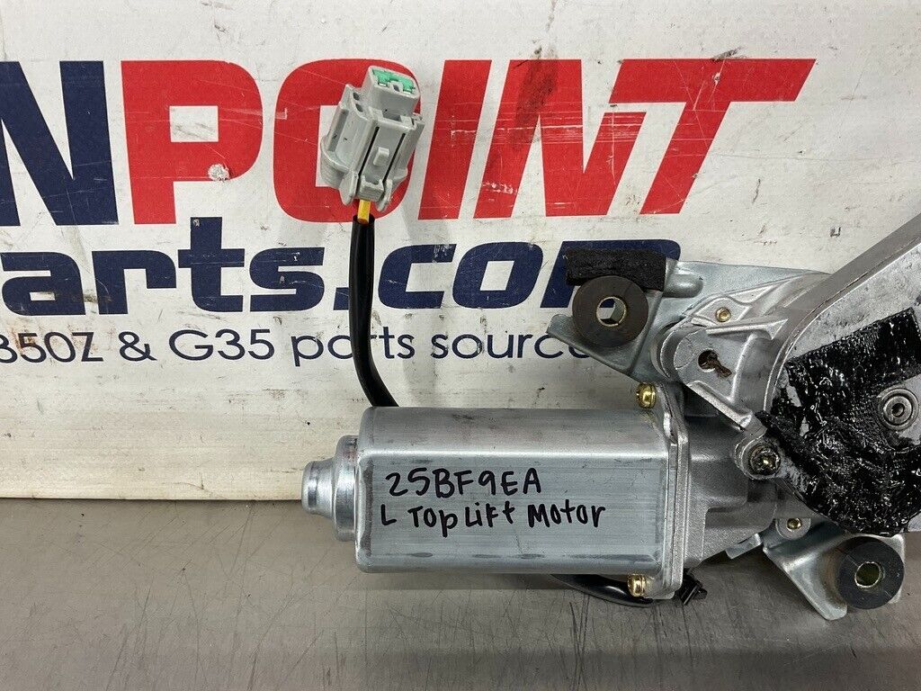 2004 Nissan 350Z Driver Left Convertible Top Lift Motor OEM 25BF9EA - On Point Parts Inc