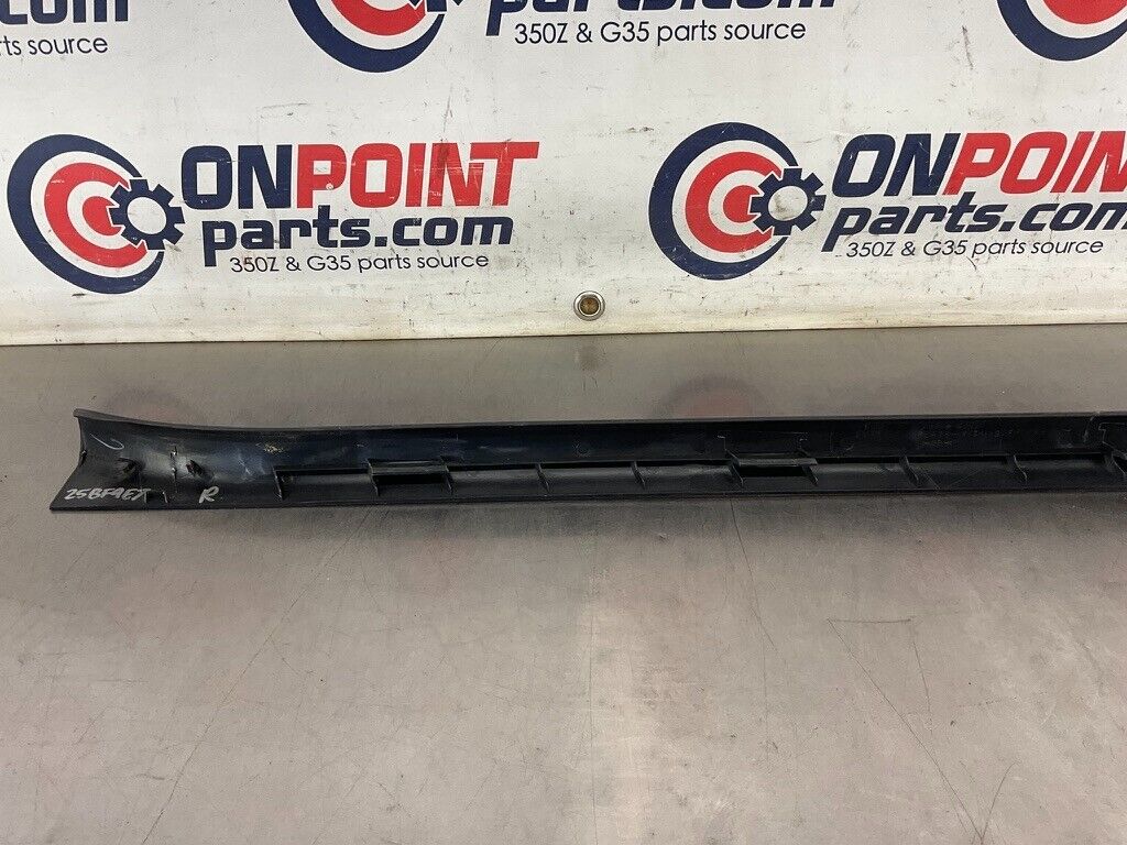 2004 Nissan 350Z Passenger Right Door Threshold Sill Trim 769B4 OEM 25BF9E7 - On Point Parts Inc