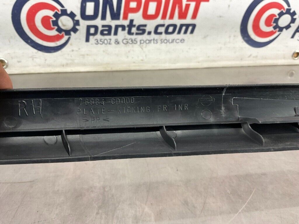 2004 Nissan 350Z Passenger Right Door Threshold Sill Trim 769B4 OEM 25BF9E7 - On Point Parts Inc