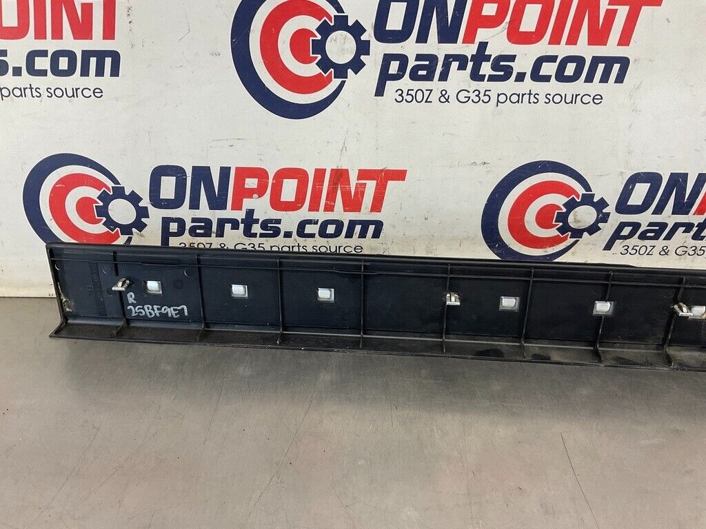 2004 Nissan 350Z Passenger Right Door Threshold Kick Plate Trim OEM 25BF9E7 - On Point Parts Inc