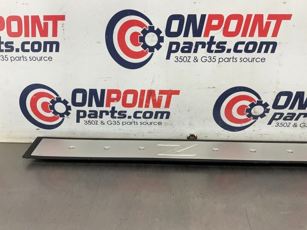 2004 Nissan 350Z Passenger Right Door Threshold Kick Plate Trim OEM 25BF9E7 - On Point Parts Inc
