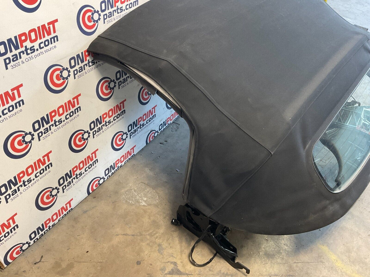 2004 Nissan 350Z Convertible Soft Top With Fifth Bow Motor OEM 25BF9E9 - On Point Parts Inc