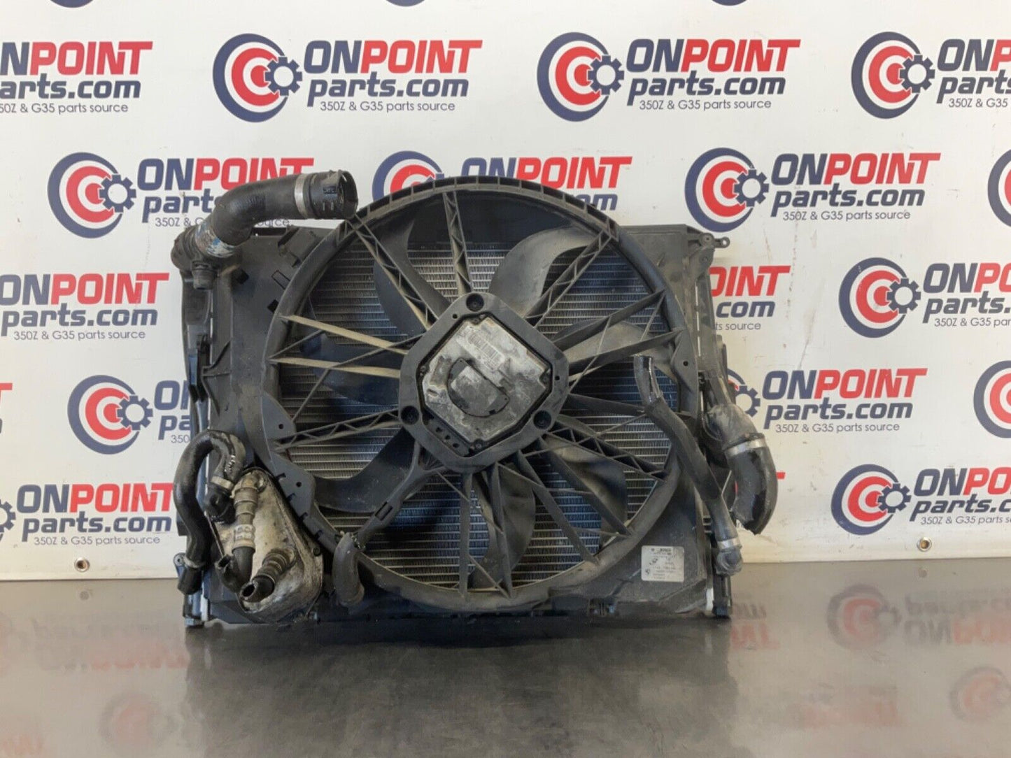 2006 BMW E90 330i Radiator and Cooling Fan OEM 12BF1E0 - On Point Parts Inc